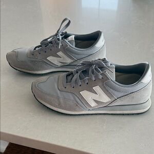 New Balance Women’s Light Gray and White Sneakers